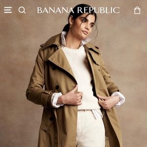 NWT! Banana Republic Trench Coat, Small